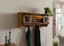 Étagère Murale En Bois De Manguier / Bois De Récupération 115x30x45 Naturel Laqué RAILWAY LUX #150 12 Étagère Murale En Bois De Manguier / Bois De Récupération 115x30x45 Naturel Laqué RAILWAY LUX #150 -Massivmoebel24 09 350 773 0050 03