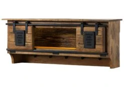 Étagère Murale En Bois De Manguier / Bois De Récupération 115x30x45 Naturel Laqué RAILWAY LUX #150 18 Étagère Murale En Bois De Manguier / Bois De Récupération 115x30x45 Naturel Laqué RAILWAY LUX #150 -Massivmoebel24 09 350 773 0050 09