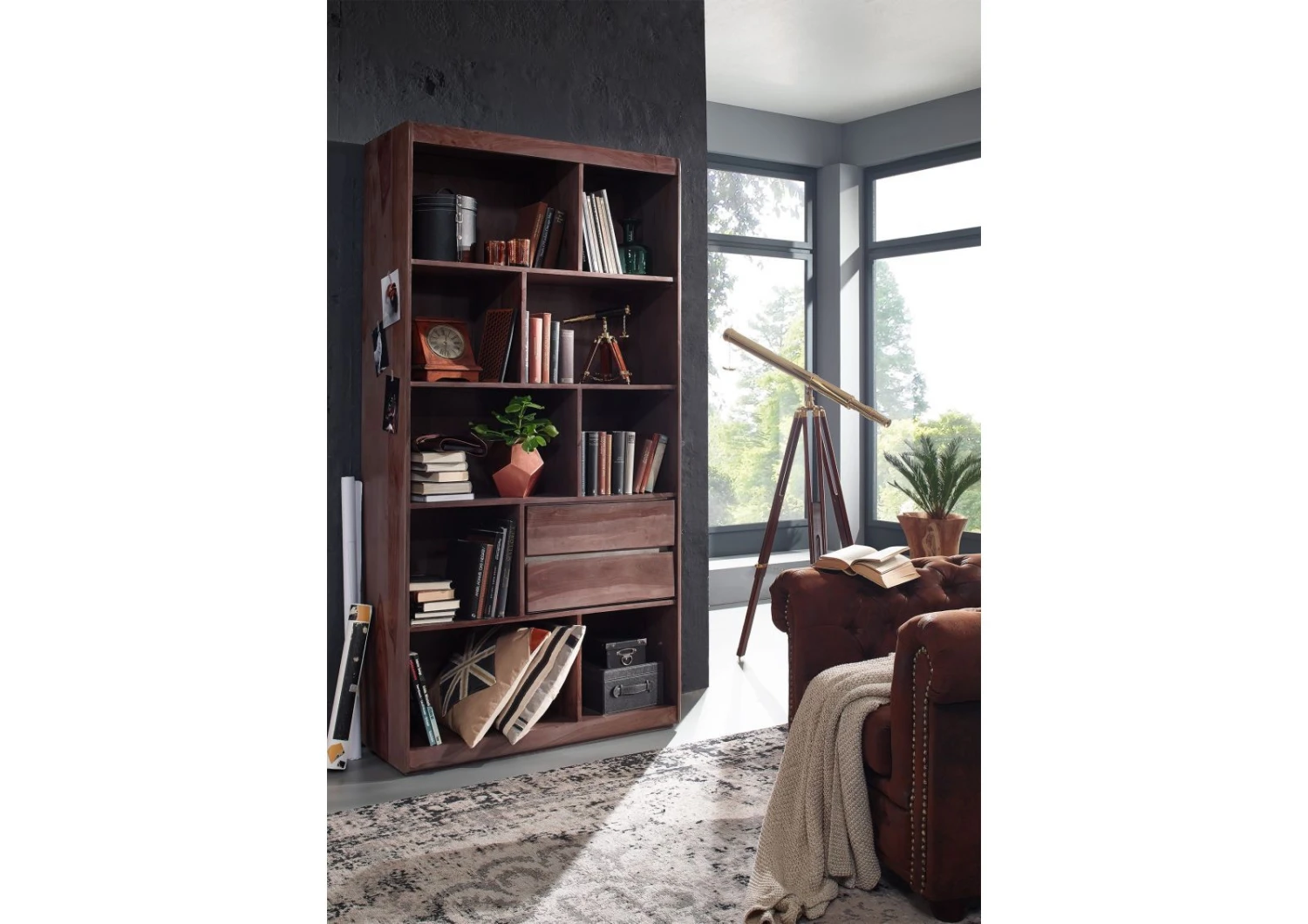 Étagère 102x40 Palissandre Laqué Smoked Oak SYDNEY #224 1 Étagère 102x40 Palissandre Laqué Smoked Oak SYDNEY #224