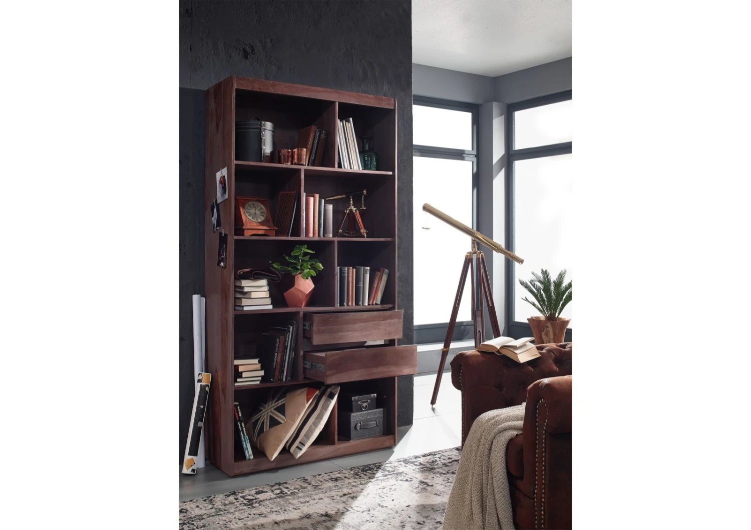 Étagère 102x40 Palissandre Laqué Smoked Oak SYDNEY #224 4 Étagère 102x40 Palissandre Laqué Smoked Oak SYDNEY #224 – Image 4