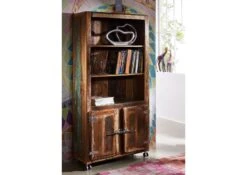 Étagère 90x35 Bois De Récupération Laqué Multicolore FREEZY #33