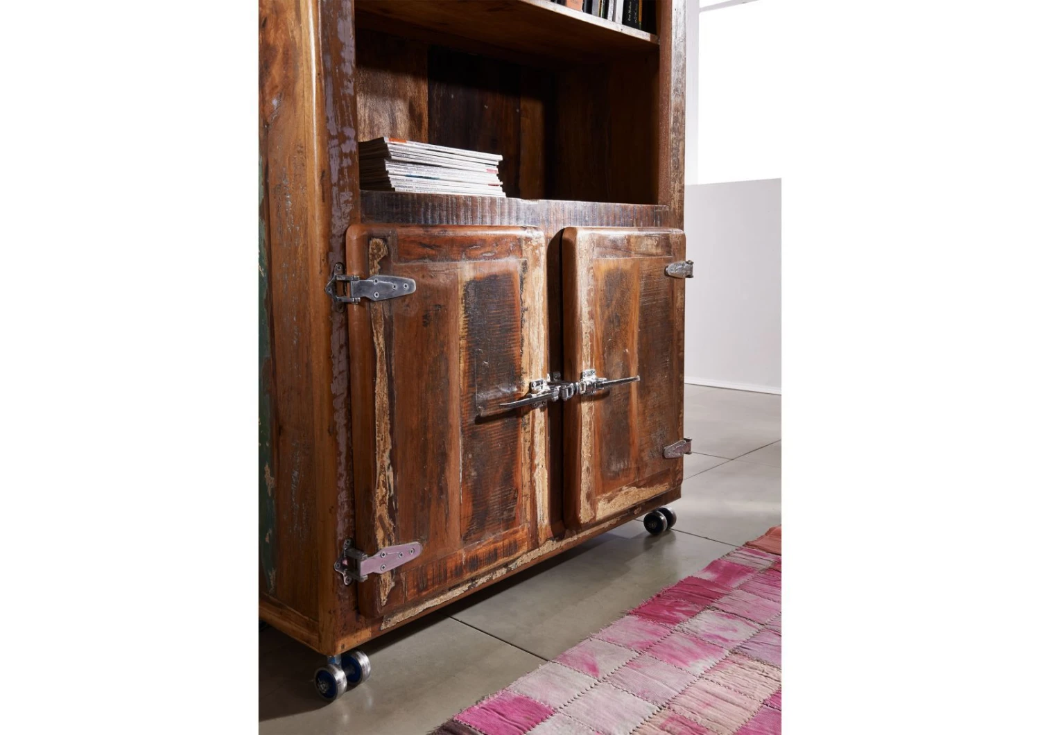 Étagère 90x35 Bois De Récupération Laqué Multicolore FREEZY #33 4 Étagère 90x35 Bois De Récupération Laqué Multicolore FREEZY #33 – Image 4