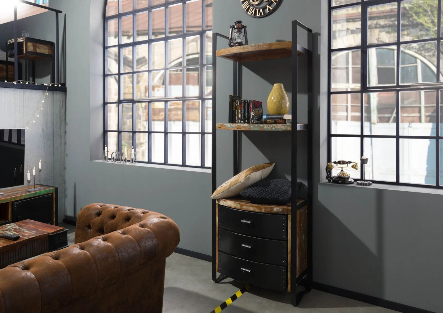 Étagère 70x40 Bois De Récupération Laqué Multicolore INDUSTRIAL #10 1 Étagère 70x40 Bois De Récupération Laqué Multicolore INDUSTRIAL #10