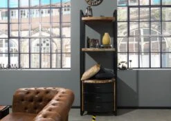 Étagère 70x40 Bois De Récupération Laqué Multicolore INDUSTRIAL #10 10 Étagère 70x40 Bois De Récupération Laqué Multicolore INDUSTRIAL #10 -Massivmoebel24 09 350 811 0010 3