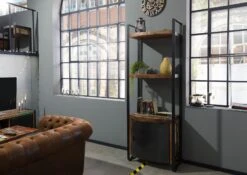 Étagère 70x40 Bois De Récupération Laqué Multicolore INDUSTRIAL #44