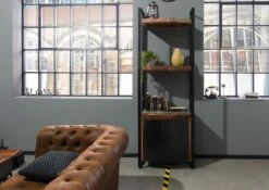 Étagère 70x40 Bois De Récupération Laqué Multicolore INDUSTRIAL #44 -Massivmoebel24 09 350 811 0041 3