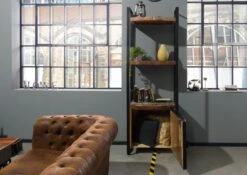 Étagère 70x40 Bois De Récupération Laqué Multicolore INDUSTRIAL #44 -Massivmoebel24 09 350 811 0041 4