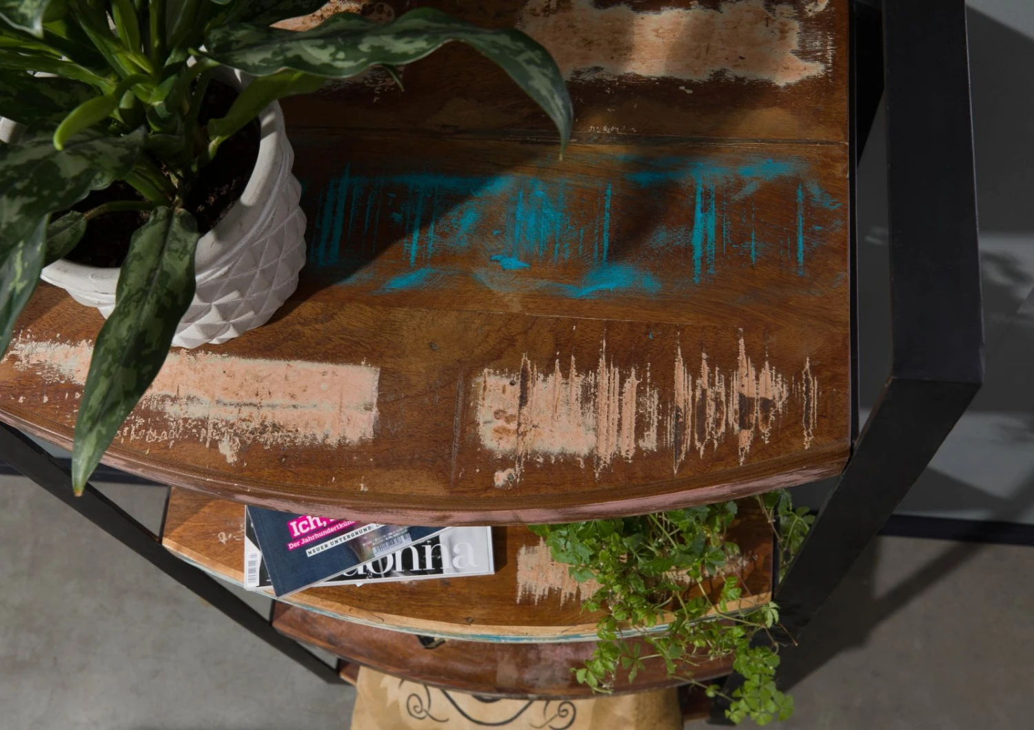 Étagère 60x35 Bois De Récupération Laqué Multicolore INDUSTRIAL #45 4 Étagère 60x35 Bois De Récupération Laqué Multicolore INDUSTRIAL #45 – Image 4