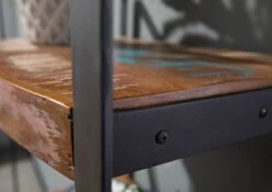 Étagère 60x35 Bois De Récupération Laqué Multicolore INDUSTRIAL #45 12 Étagère 60x35 Bois De Récupération Laqué Multicolore INDUSTRIAL #45 -Massivmoebel24 09 350 811 0042 5