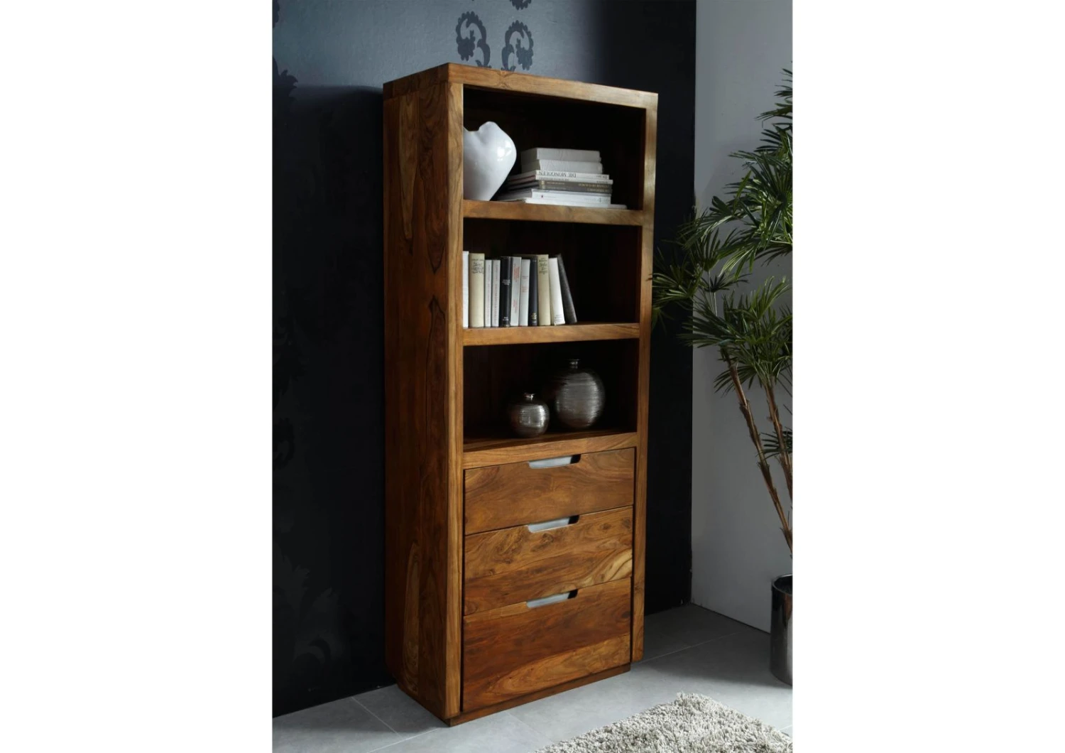 Étagère 78x40 Palissandre Laqué Noisette DUKE #115 2 Étagère 78x40 Palissandre Laqué Noisette DUKE #115 – Image 2