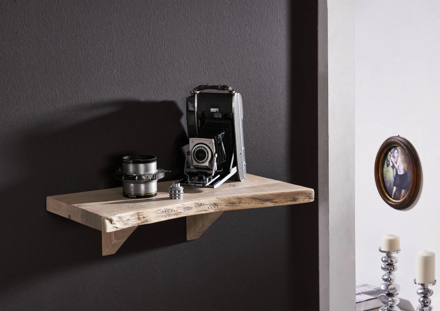 Étagère Murale 60x30 Acacia Laqué Natural Stone FREEFORM #137 1 Étagère Murale 60x30 Acacia Laqué Natural Stone FREEFORM #137