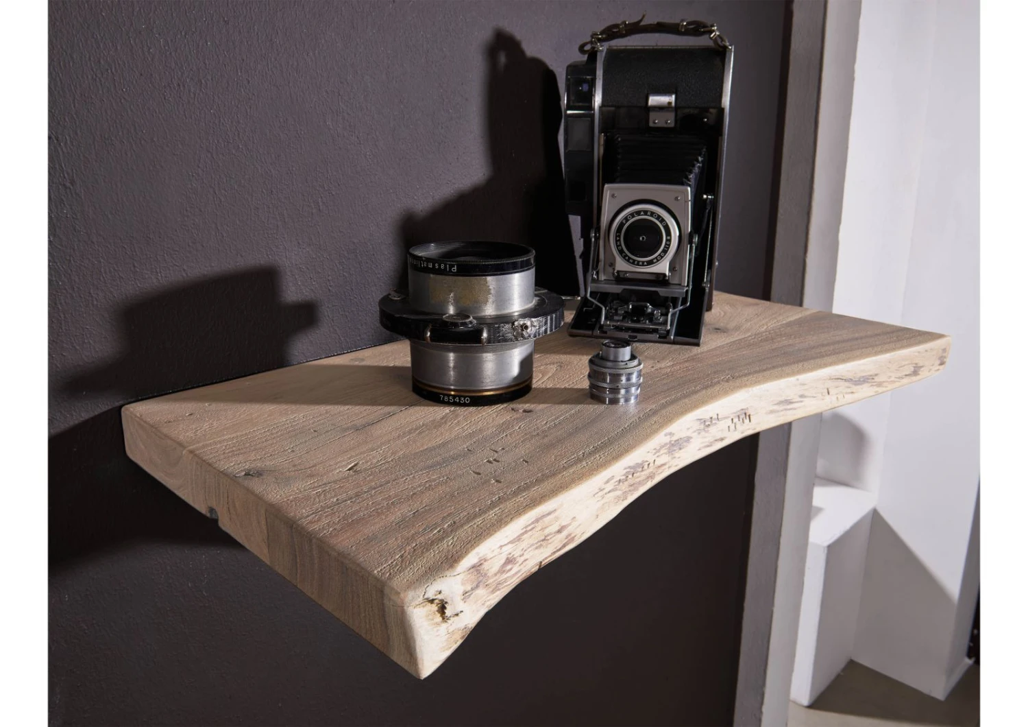 Étagère Murale 60x30 Acacia Laqué Natural Stone FREEFORM #137 2 Étagère Murale 60x30 Acacia Laqué Natural Stone FREEFORM #137 – Image 2