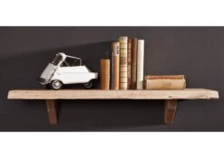 Étagère Murale 90x30 Acacia Laqué Natural Stone FREEFORM #138 -Massivmoebel24 09 350 814 0138 3