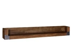 Étagère Murale 180x22 Manguier Laqué Brun AMSTERDAM #22 -Massivmoebel24 09 350 877 0022 9