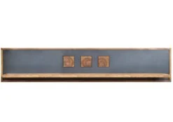 Étagère Murale 150x22 Palissandre Teinté Brun TURIN #04 -Massivmoebel24 09 350 878 0004 9