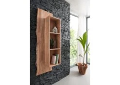 Étagère Murale 50x22 Acacia Laqué Bois Naturel PURE ACACIA #101