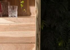 Étagère 71x45 Acacia Laqué Bois Naturel PURE ACACIA #111 -Massivmoebel24 09 350 886 0111 7