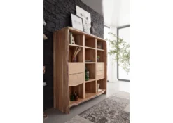 Étagère 142x45 Acacia Laqué Bois Naturel PURE ACACIA #112 12 Étagère 142x45 Acacia Laqué Bois Naturel PURE ACACIA #112 -Massivmoebel24 09 350 886 0112 5