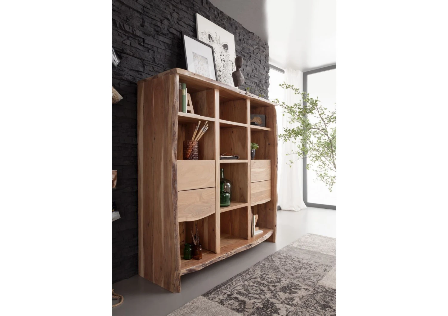 Étagère 142x45 Acacia Laqué Bois Naturel PURE ACACIA #112 5 Étagère 142x45 Acacia Laqué Bois Naturel PURE ACACIA #112 – Image 5