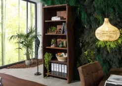 Étagère 81x45 Acacia Laqué Brun PURE ACACIA #206