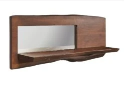 Étagère Murale 121x22 Acacia Laqué Brun PURE ACACIA #805 -Massivmoebel24 09 350 886 8005 9