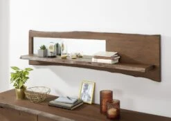 Étagère Murale 165x22 Acacia Laqué Brun PURE ACACIA #806