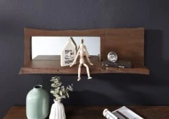 Étagère Murale 101x22 Acacia Laqué Brun PURE ACACIA #807 7 Étagère Murale 101x22 Acacia Laqué Brun PURE ACACIA #807 -Massivmoebel24 09 350 886 8007 3