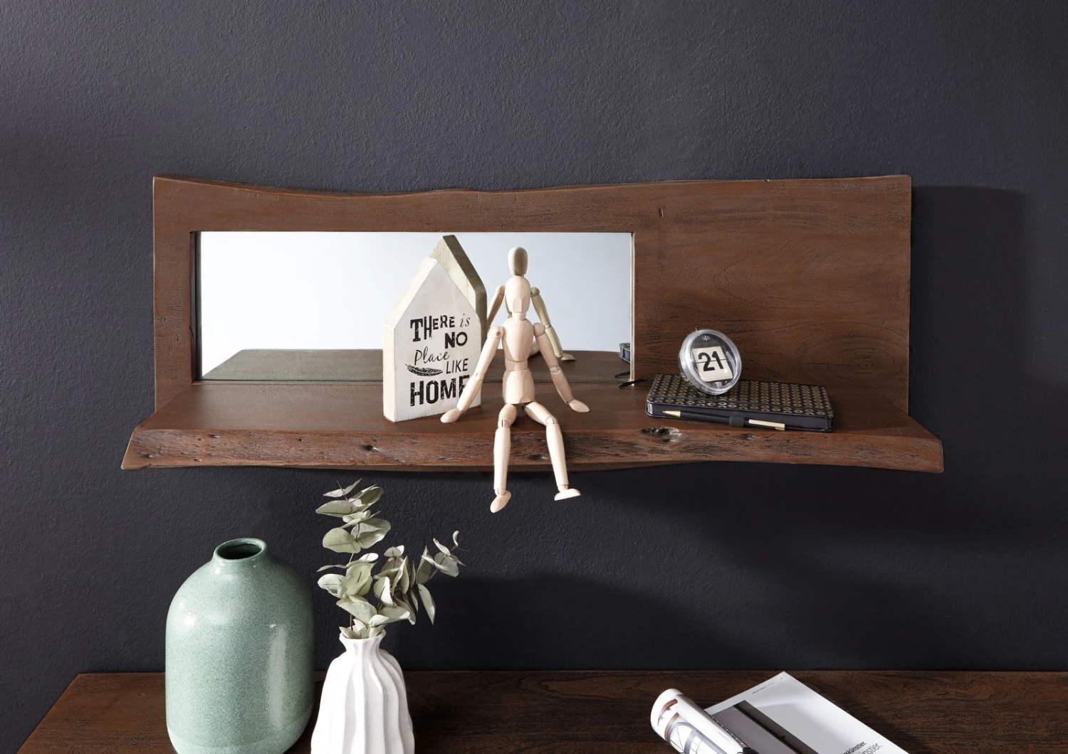 Étagère Murale 101x22 Acacia Laqué Brun PURE ACACIA #807 3 Étagère Murale 101x22 Acacia Laqué Brun PURE ACACIA #807 – Image 3