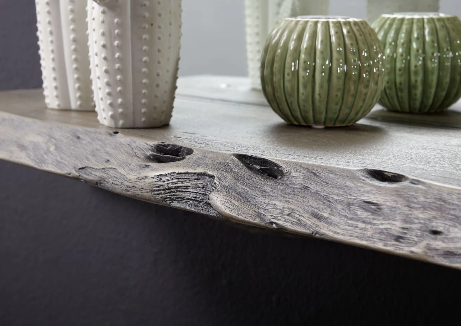 Étagère Murale 101x22 Acacia Laqué Gris Taupe PURE ACACIA #907 6 Étagère Murale 101x22 Acacia Laqué Gris Taupe PURE ACACIA #907 – Image 6