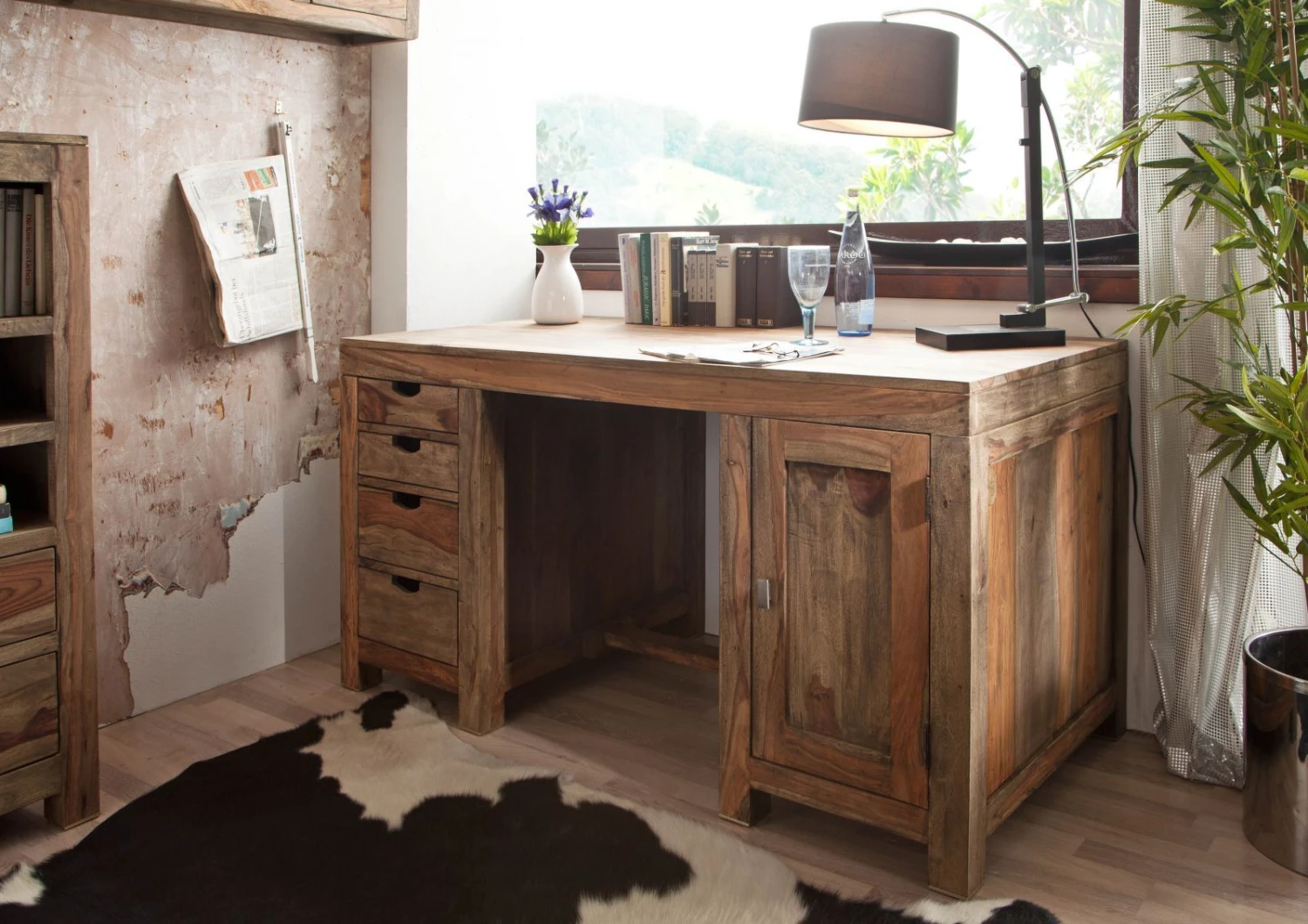 Bureau 150x75 Palissandre Huilé Gris Taupe NATURE GREY #70 1 Bureau 150x75 Palissandre Huilé Gris Taupe NATURE GREY #70