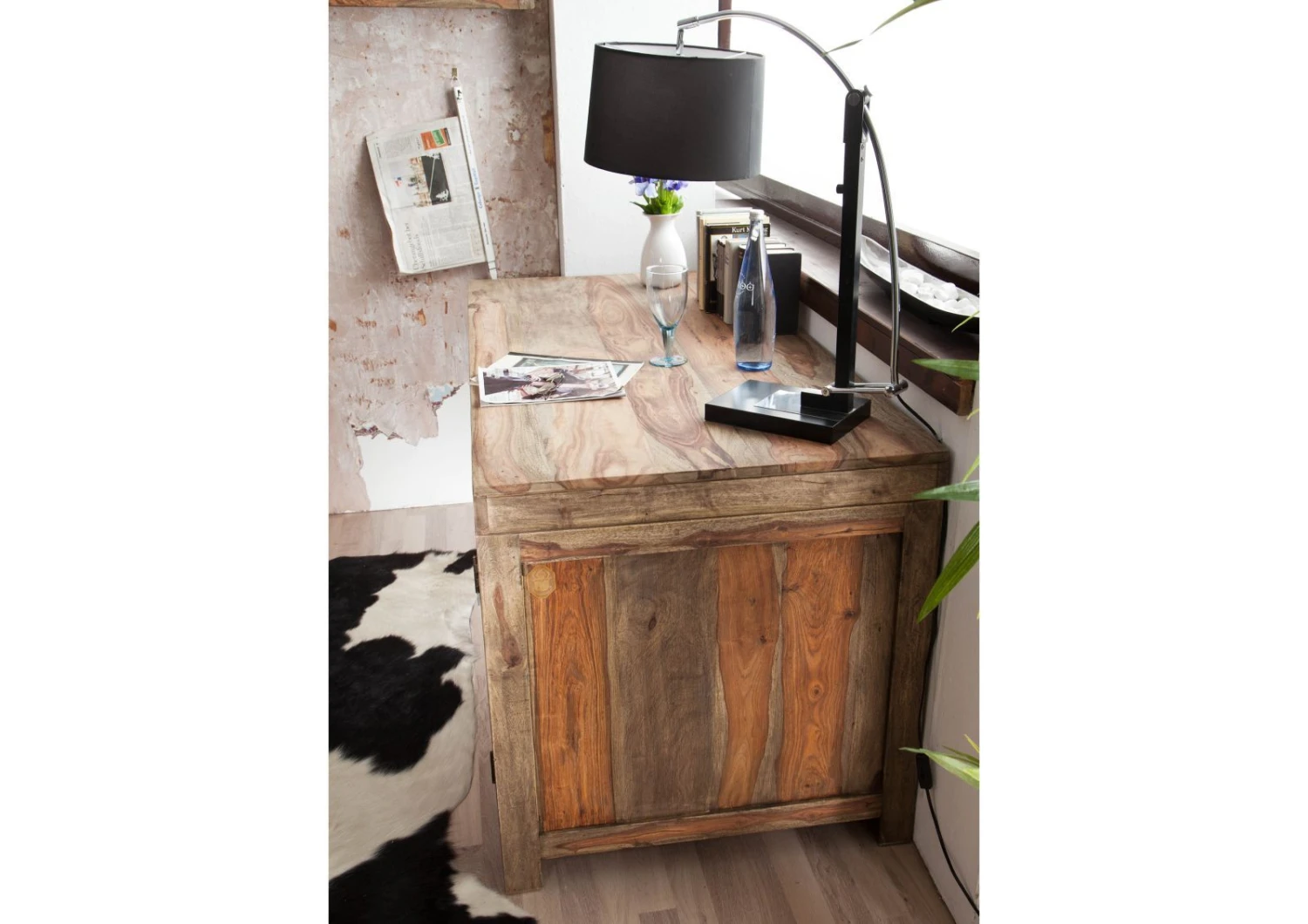 Bureau 150x75 Palissandre Huilé Gris Taupe NATURE GREY #70 4 Bureau 150x75 Palissandre Huilé Gris Taupe NATURE GREY #70 – Image 4