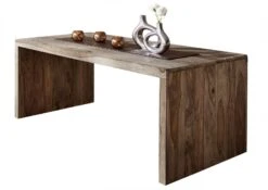 Bureau 200x90 Palissandre Huilé Gris Taupe NATURE GREY #712 -Massivmoebel24 09 360 550 1042 9