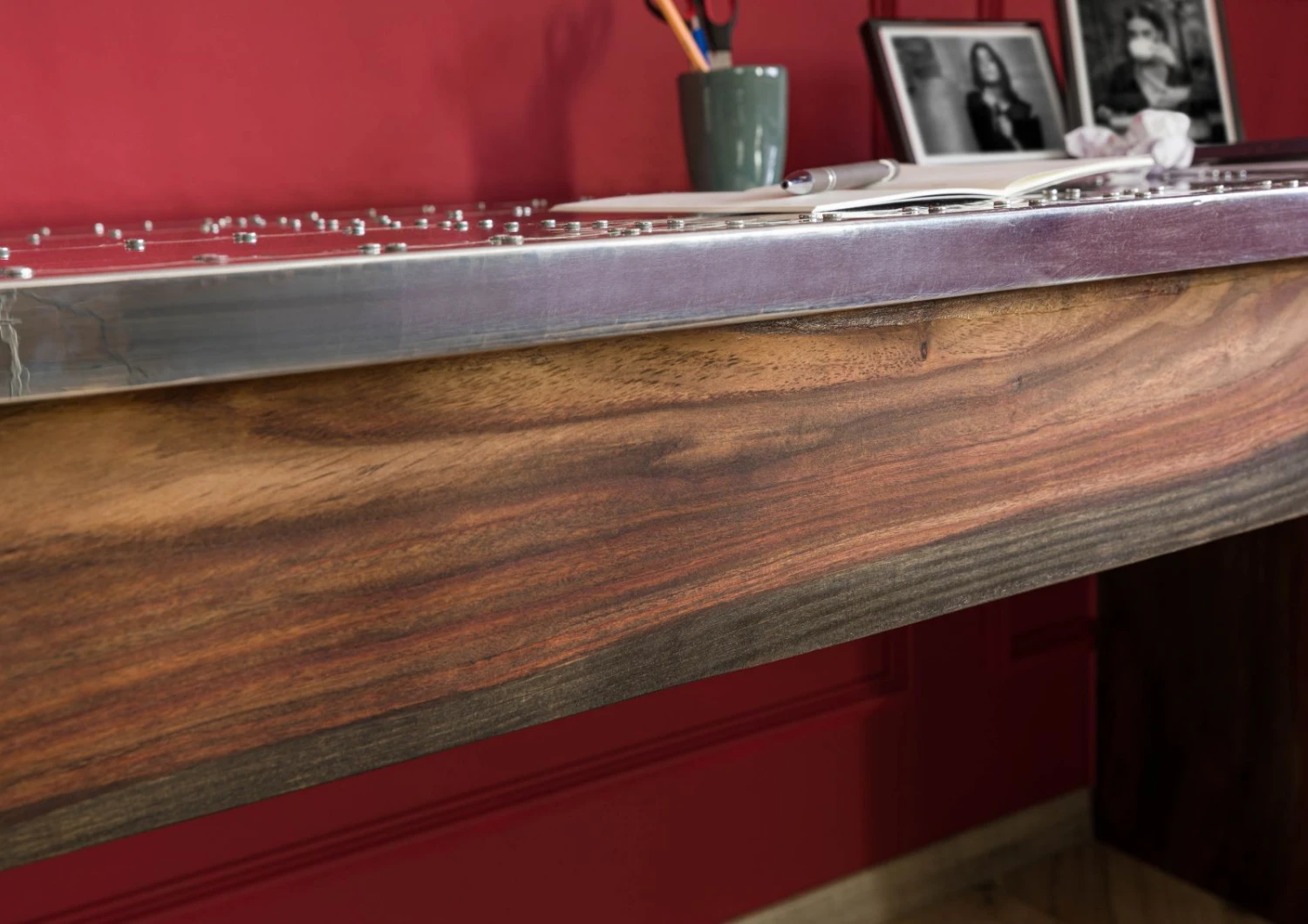 Bureau 150x70 Palissandre Huilé Gris Taupe TAMBORA #780 6 Bureau 150x70 Palissandre Huilé Gris Taupe TAMBORA #780 – Image 6