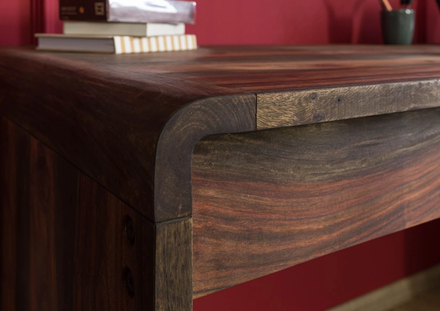 Bureau 150x70 Palissandre Huilé Gris Taupe TAMBORA #782 5 Bureau 150x70 Palissandre Huilé Gris Taupe TAMBORA #782 – Image 5