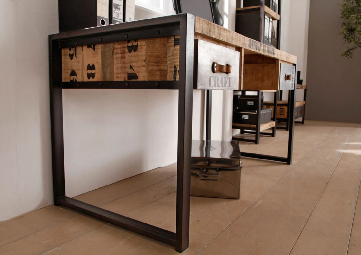 Bureau 150x70 Manguier Brut Imprimé Bois Naturel FACTORY #124 4 Bureau 150x70 Manguier Brut Imprimé Bois Naturel FACTORY #124 – Image 4