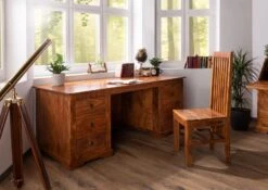 Bureau 180x80 Acacia Laqué Miel OXFORD #0529