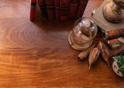 Bureau 180x80 Acacia Laqué Miel OXFORD #0529 -Massivmoebel24 09 360 610 0P21 5