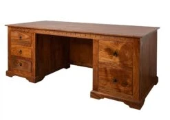 Bureau 180x80 Acacia Laqué Miel OXFORD #0529 -Massivmoebel24 09 360 610 0P21 9