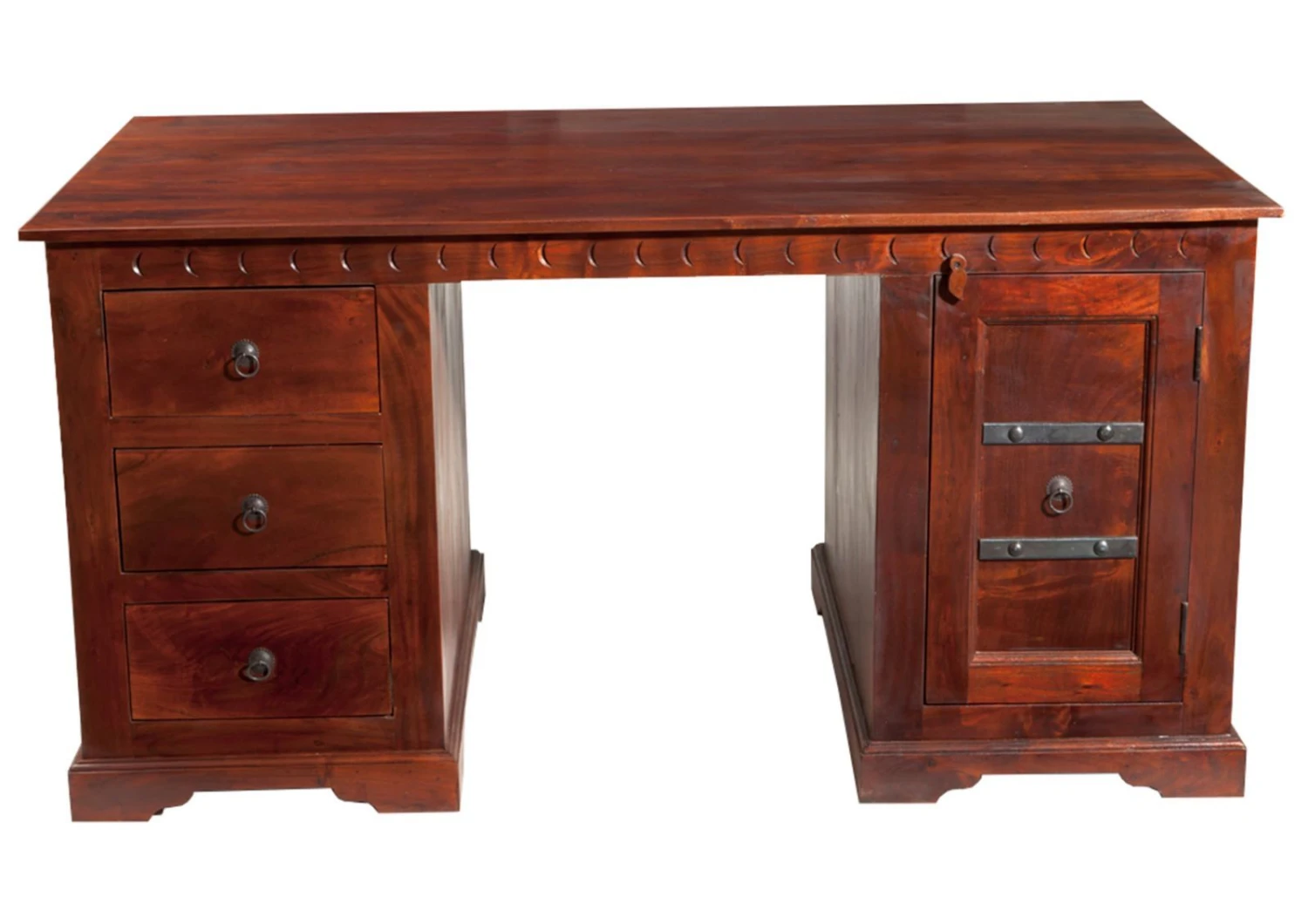 Bureau 150x85 Acacia Laqué Nougat OXFORD #420 5 Bureau 150x85 Acacia Laqué Nougat OXFORD #420 – Image 5