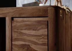 Bureau 150x75 Palissandre Teinté Smoked Cherry TORONTO #148 -Massivmoebel24 09 360 665 0049 7