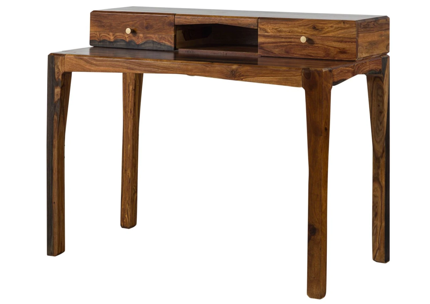 ANCONA #250 Bureau En Bois De Sheesham - Laqué / Brun Foncé 120x60x95 9 ANCONA #250 Bureau En Bois De Sheesham - Laqué / Brun Foncé 120x60x95 – Image 9