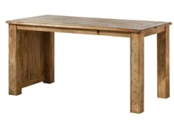 Bureau En Bois De Manguier Laqué Brun Clair RAILWAY #1004 -Massivmoebel24 09 360 772 0104 09