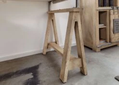 Bureau 140x78 Manguier Laqué Blanchi RAILWAY #329 -Massivmoebel24 09 360 772 2025 7