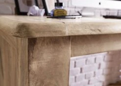 Bureau En Bois De Manguier Laqué Blanc RAILWAY #2004 -Massivmoebel24 09 360 772 2104 07