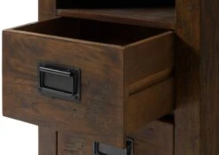 Bureau En Bois De Manguier Huilé RAILWAY #461 -Massivmoebel24 09 360 772 3061 06