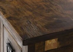 Bureau En Bois De Manguier Huilé RAILWAY #461 -Massivmoebel24 09 360 772 3061 07