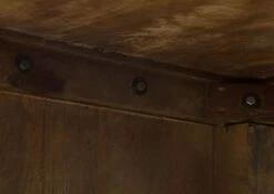 Bureau En Bois De Manguier Laqué Marron RAILWAY #3004 -Massivmoebel24 09 360 772 3104 05