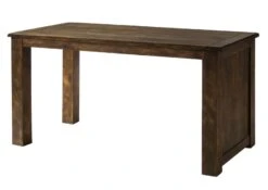 Bureau En Bois De Manguier Laqué Marron RAILWAY #3004 -Massivmoebel24 09 360 772 3104 10