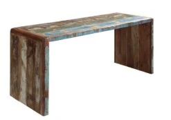 Bureau 170x65 Bois De Récupération Laqué Multicolore FREEZY #40 -Massivmoebel24 09 360 803 1030 6