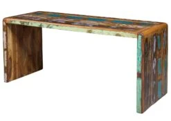 Bureau 170x65 Bois De Récupération Laqué Multicolore FREEZY #40 -Massivmoebel24 09 360 803 1030 9